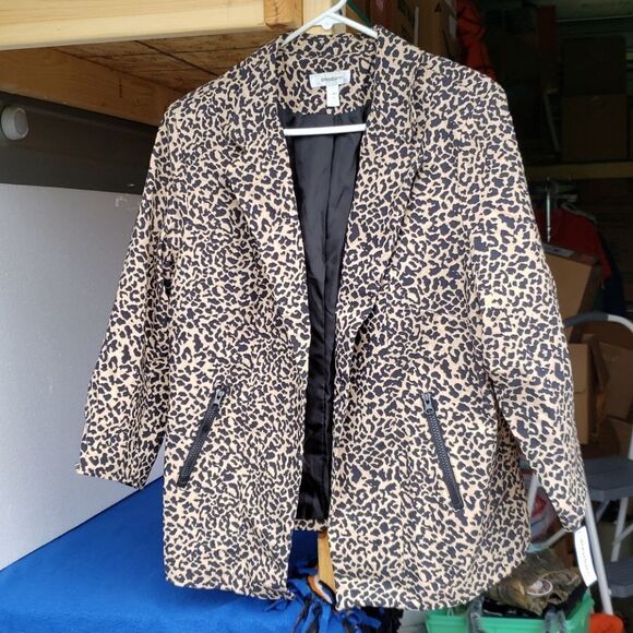 NWT Dressbarn Animal Print Jacket Sz 1X - Picture 1 of 7
